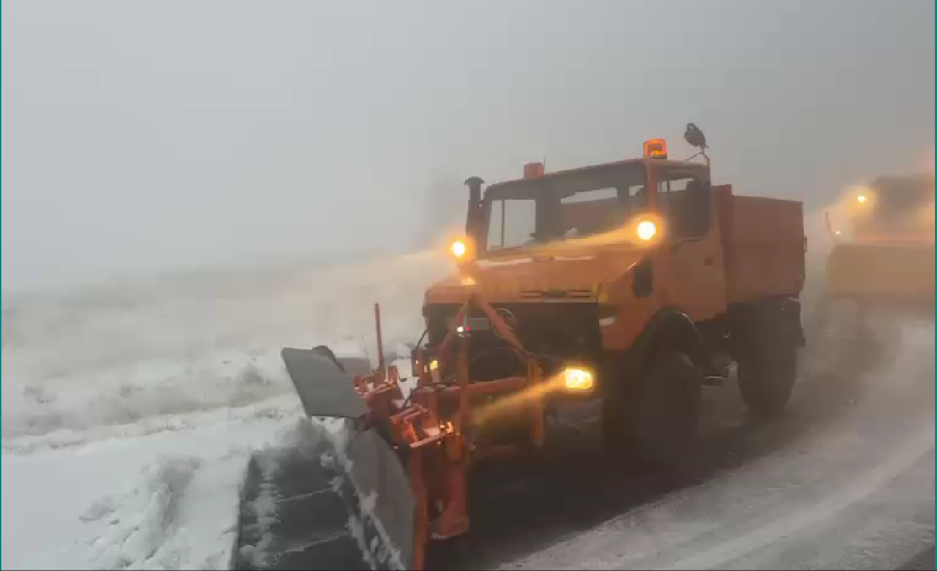 снег на Transfăgărășan