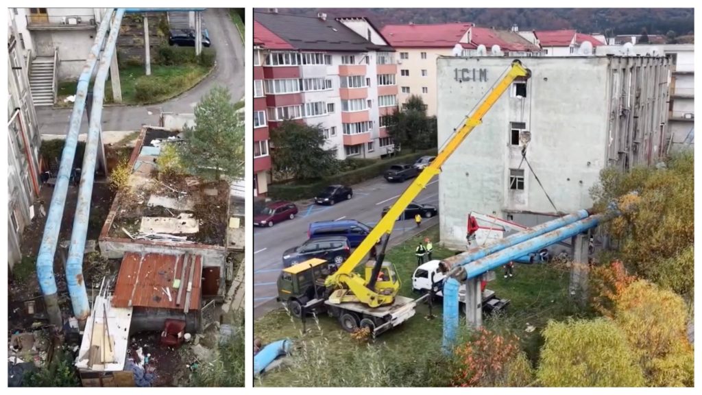 демонтаж трубопровода Brașov