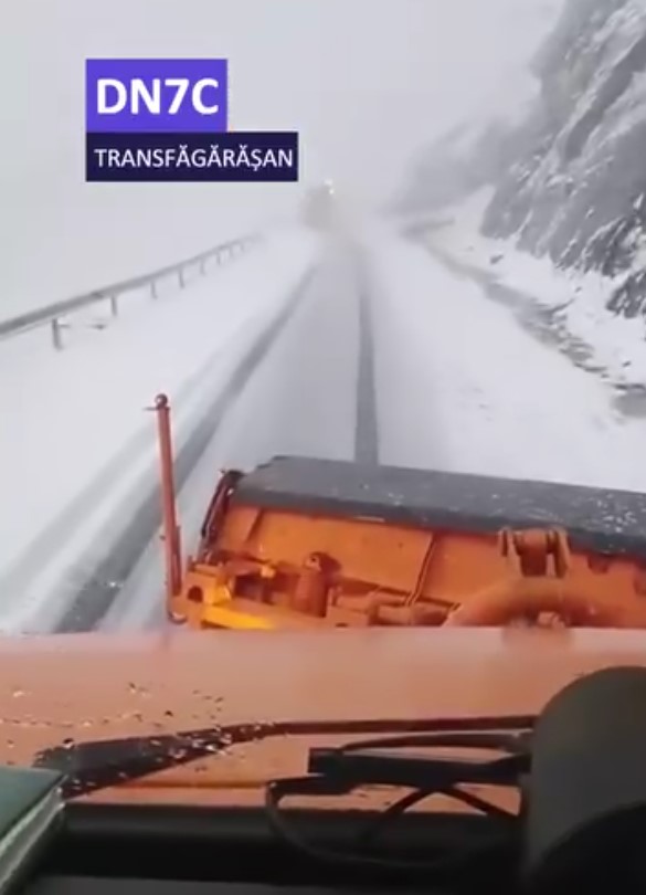 снег на Transfăgărășan